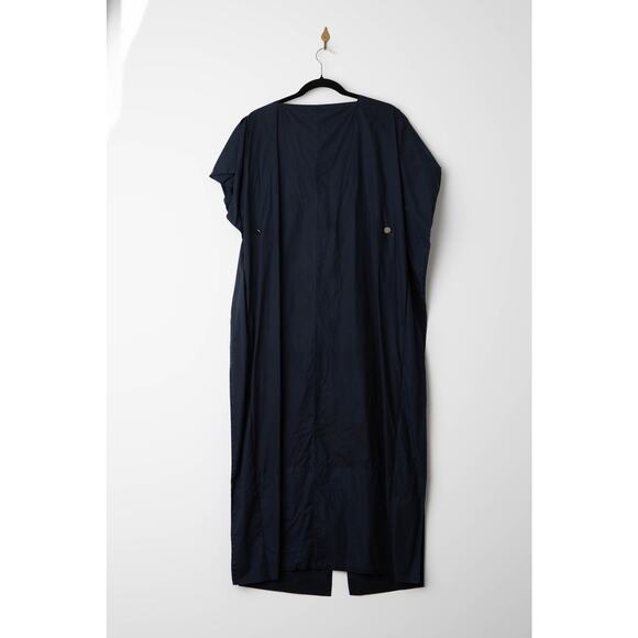 Plan C Button Back Blue Cotton Dress - Picture 6 of 11